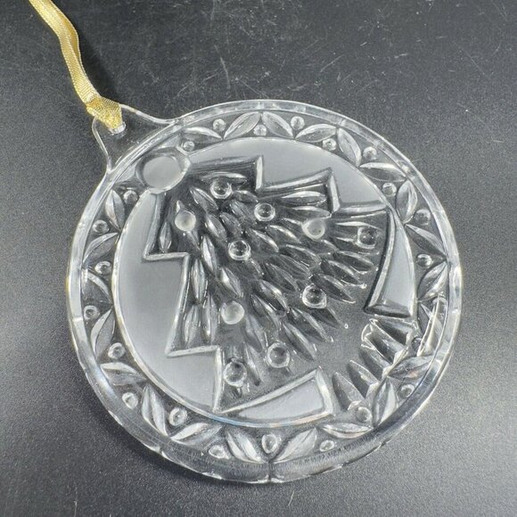 MIKASA Clear Crystal Ornament Round Sun Catcher Figure Christmas Tree Holiday - Picture 7 of 14